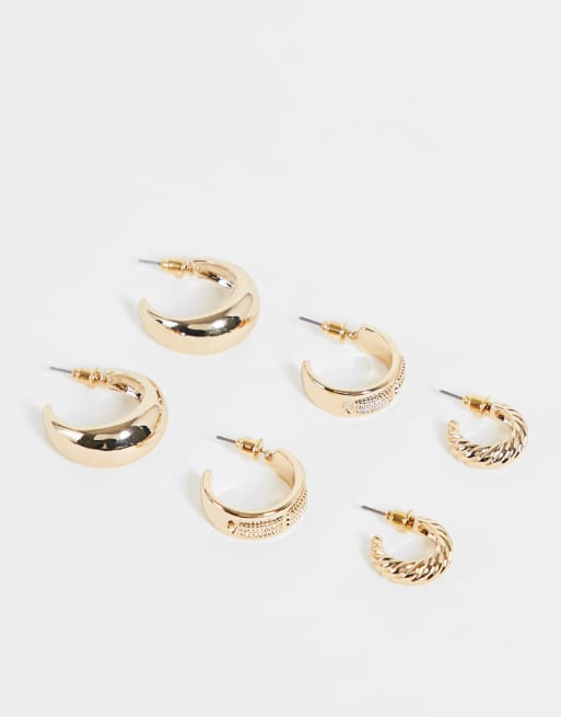 Topshop gold hoop deals earrings