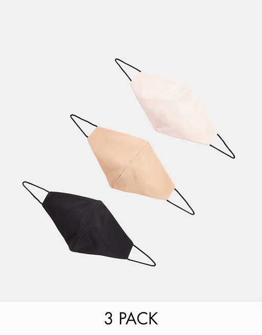 Topshop 3 pack face coverings