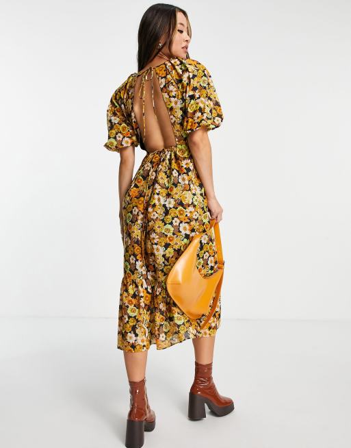 Topshop best sale flower dress