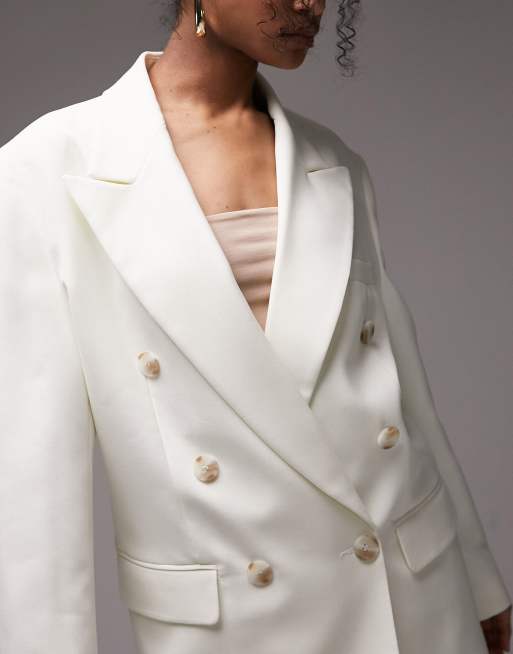 Topshop 2025 cream blazer