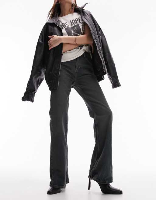 90s flare jeans in dark tint ASOS