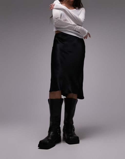 Black 90s shop pencil skirt