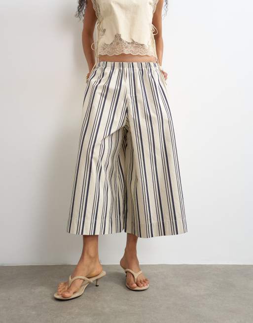 Topshop A line culotte in stripe, 5 of 5