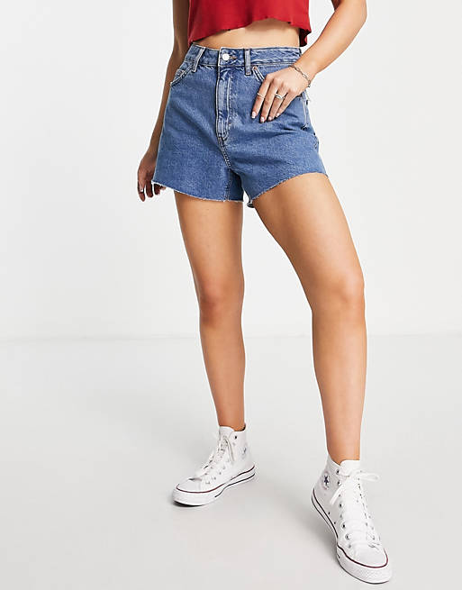  Topshop a line Mom short in rich blue 