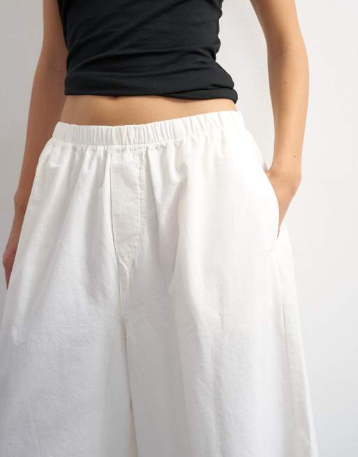 Topshop – A-Linien-Hosenrock in Ecru, 4 von 5