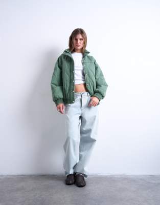 もこもこ　0912 Polyester twill bomber jacket in off white | GUCCI® SI