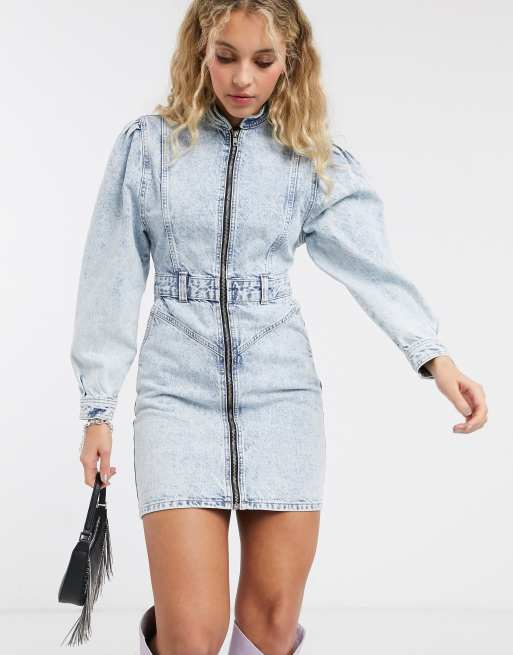 Topshop acid hot sale wash dress