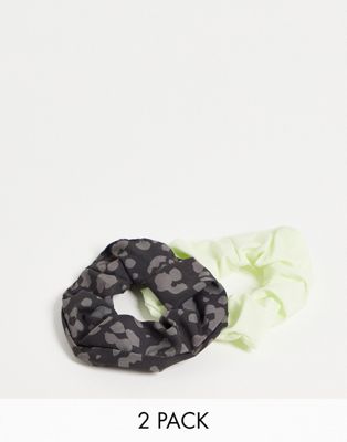 Topshop active 2pack scrunchies