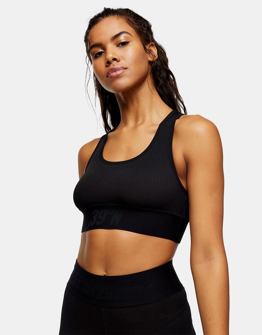 Topshop active sports bra in black