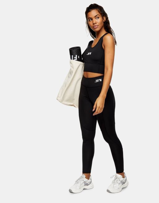 Topshop active sports leggings in black ASOS