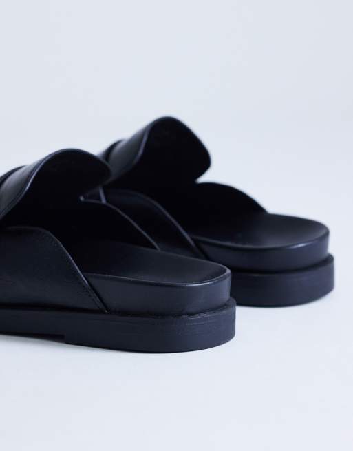 Topshop – Addie – Svarta loafers med öppen häl, 4 av 4