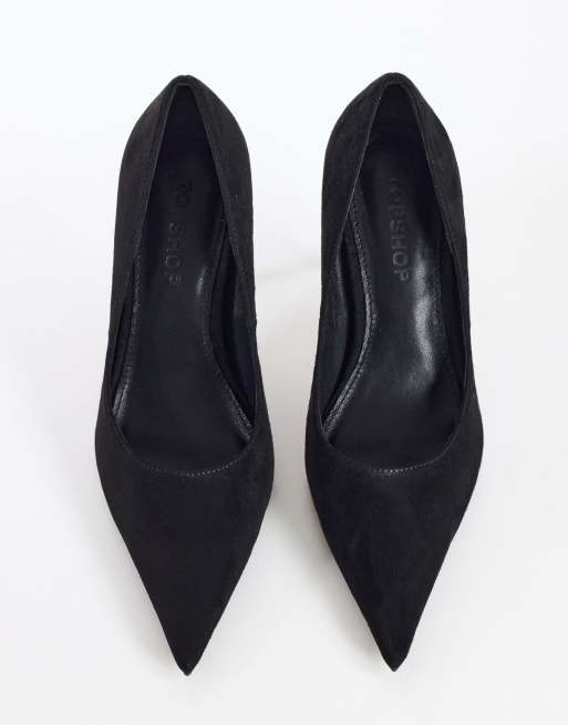 Topshop Alexander High-Heel-Pumps in Schwarz aus Wildlederimitat, 3 von 4