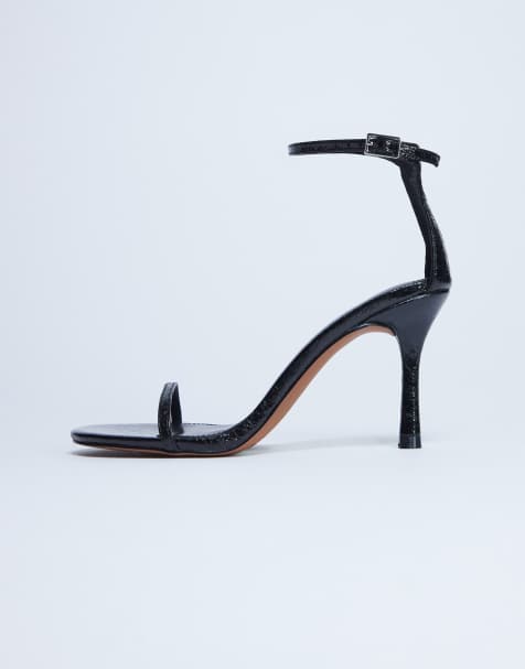 Topshop - Alexi - 2-delige sandalen met hoge hak in zwart - view 1