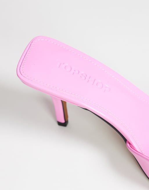 Topshop Alfie spitze Pumps mit Absatz in Pinklack, 4 von 4
