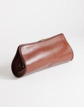 Topshop Alice medium clutch bag in tan