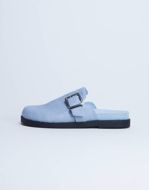 Topshop - Amy - Sabot azzurri con fibbia - view 1
