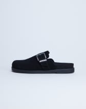 Topshop Amy slip on mule with buckle in black