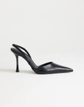 Topshop Angel heeled court shoe in black