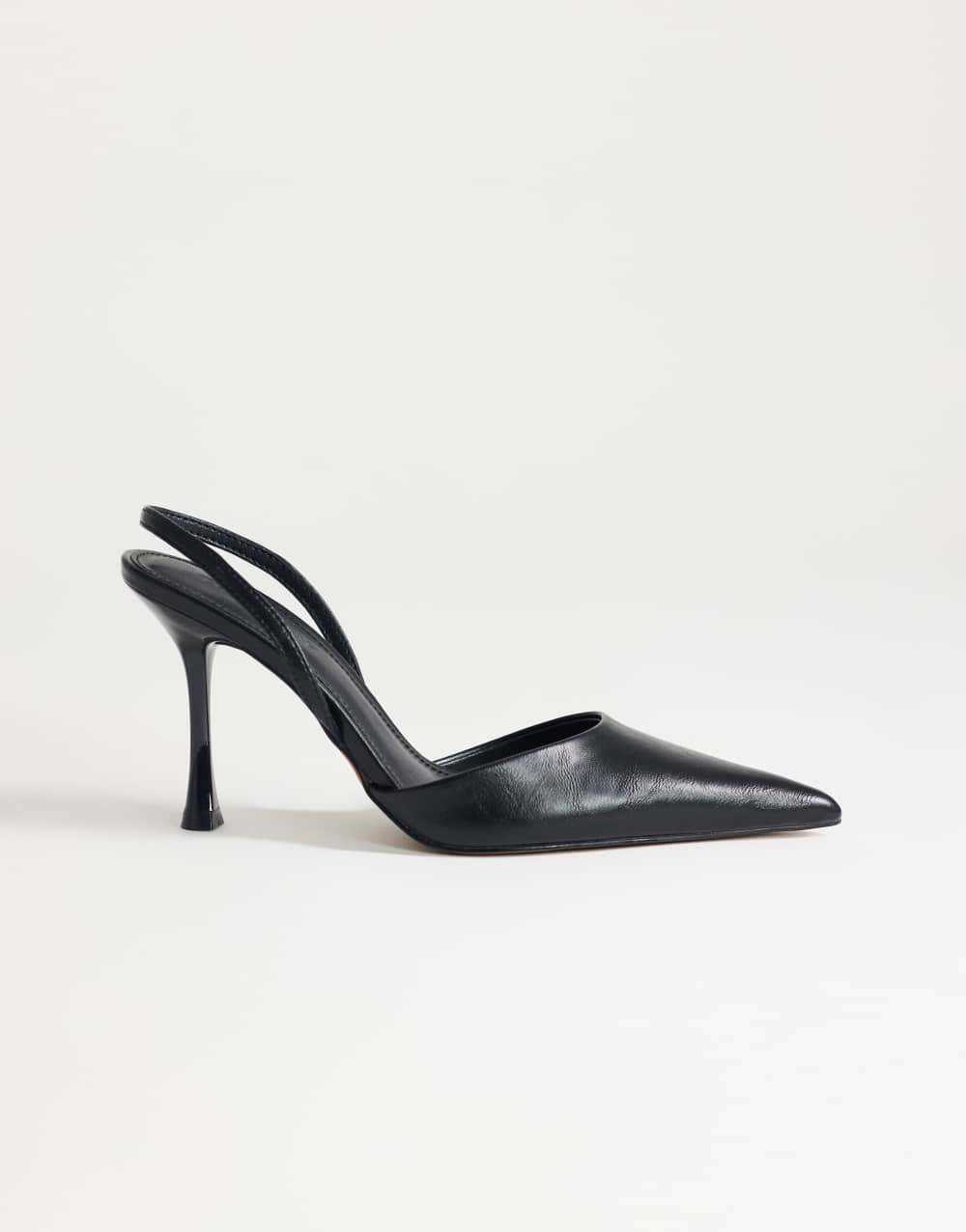 Topshop Angel high heeled court shoe in black