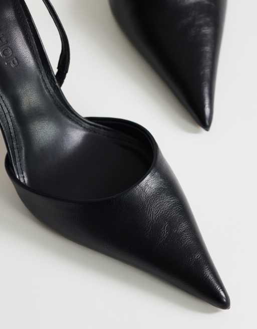 Topshop – Angel – Pumps in Schwarz mit hohem Absatz, 2 von 4