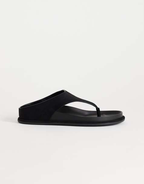 Topshop - Angela - Sandali bassi infradito neri - view 1