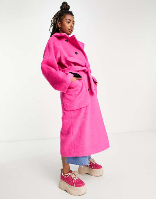 Asos pink coat online