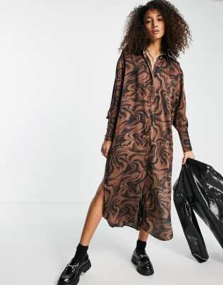 Topshop animal shirt on sale dress