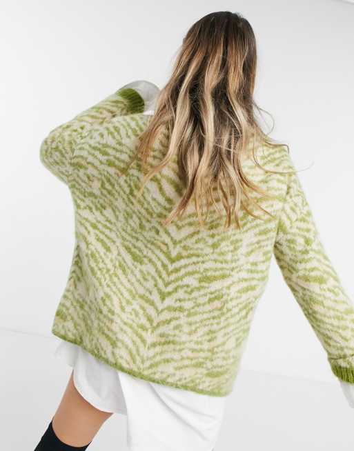 Green animal hotsell print jumper