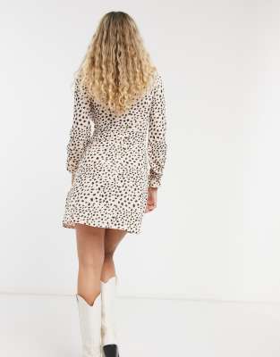 topshop animal print dress