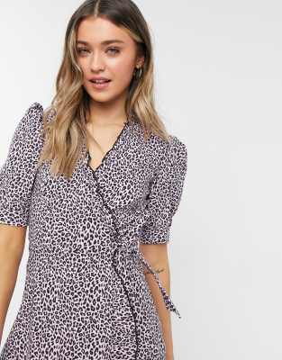 topshop animal wrap mini