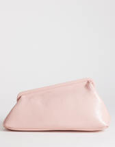 Topshop anna angular clutch bag in pink