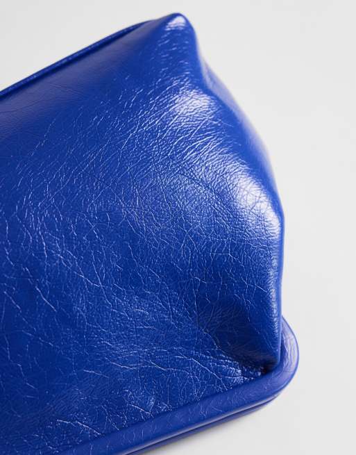 Topshop anna mittelgroße eckige Clutch in Kobaltblau, 3 von 4