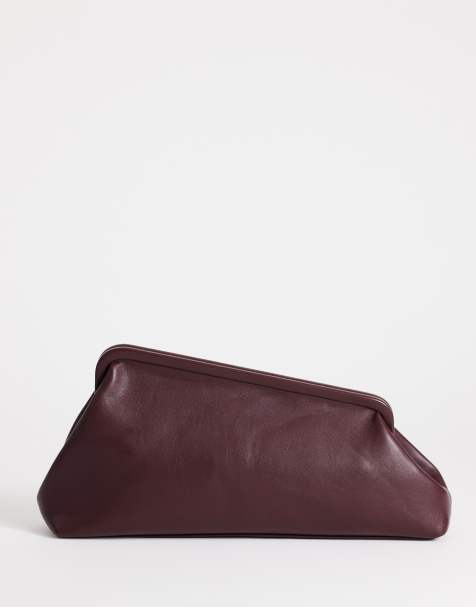 Topshop - Anna - Pochette angulaire de taille moyenne - Aubergine - view 1
