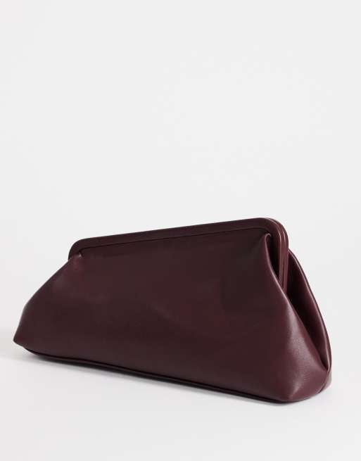 Topshop - Anna - Pochette angulaire de taille moyenne - Aubergine, 4 de 4
