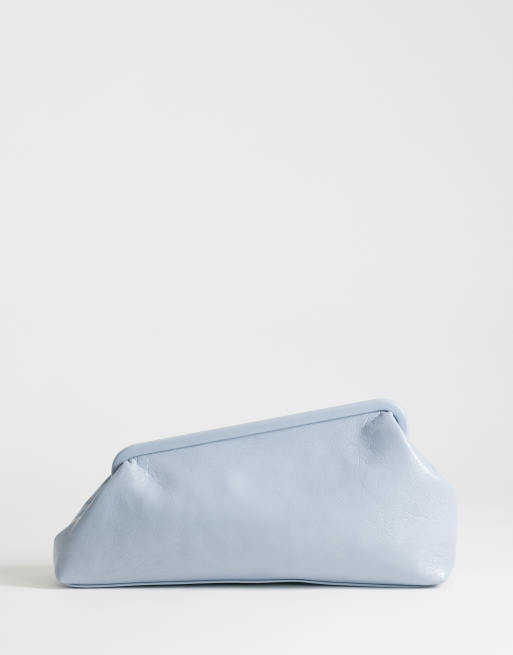 Topshop - Anna - Pochette angulaire moyenne - Bleu barbeau, 4 de 4