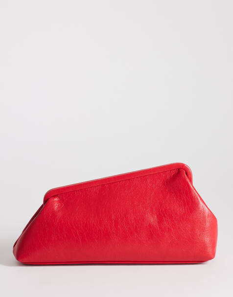 Topshop Anna pochette angulaire moyenne rouge - view 1