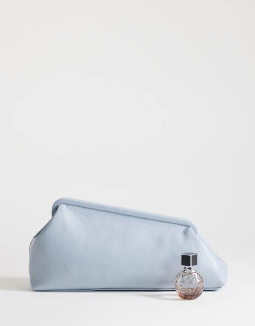 Topshop - Anna - Pochette squadrata media blu fiordaliso, 2 di 4