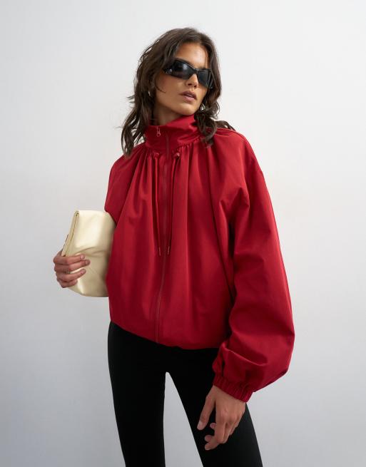 Topshop – Anorak in Rot, 4 von 4
