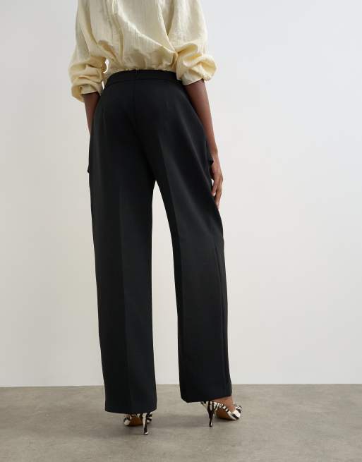 Topshop Anzughose mit Rockdetail in Schwarz, 5 von 5