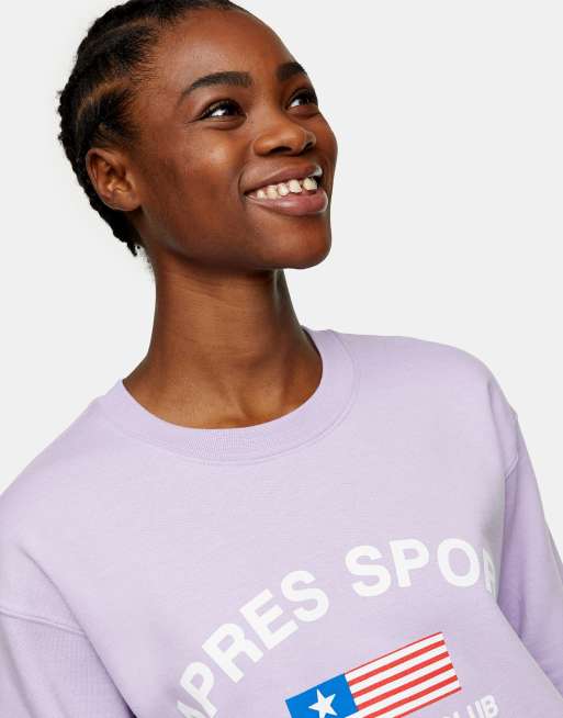 Topshop discount lilac sweatshirt