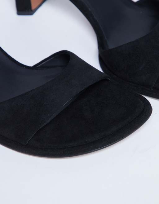 Topshop – Ari – Czarne sandały na średnim obcasie, 4 z 4
