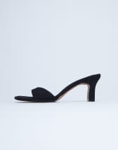 Topshop Ari mule mid heeled sandal in black