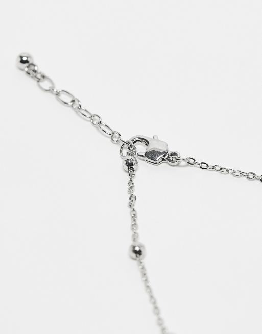 Topshop – Ari – Silverfärgade fotlänkar med kulor på kedjan, 2-pack, 2 av 4