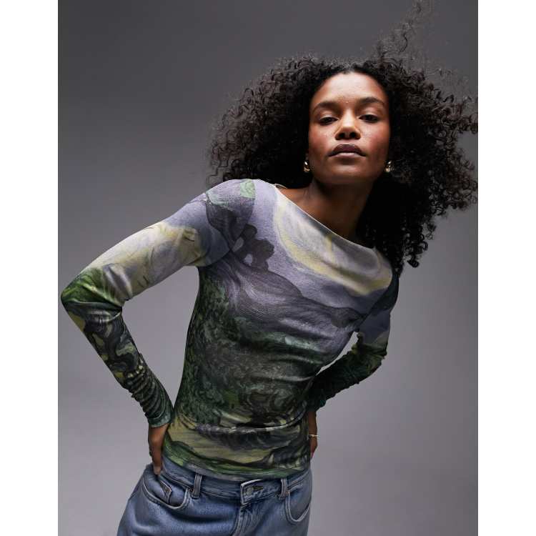トップス Velour Art Print Top / 01 Annunciation Velour Art Print Top / 01 Annunciation トップス