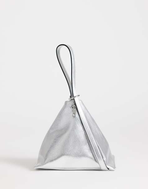 Topshop Arthur multi wear bag in silver - view 1