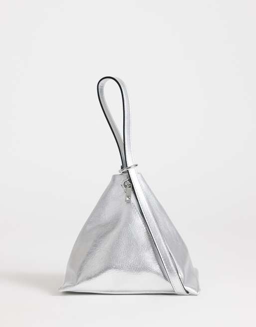 Topshop Arthur petit sac multiporté argenté