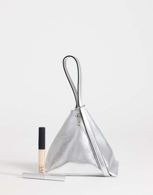 Topshop Arthur small multiway purse in silver, 2 of 4