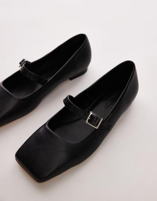 Topshop Arya ballet flats in Black