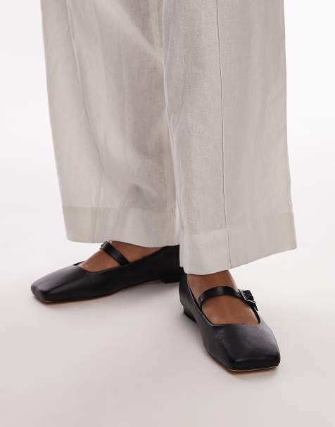 Topshop - Arya - Flade ballerinasko i sort - view 1