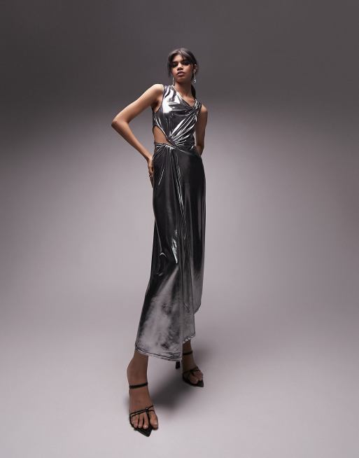 Topshop 2025 metallic dress